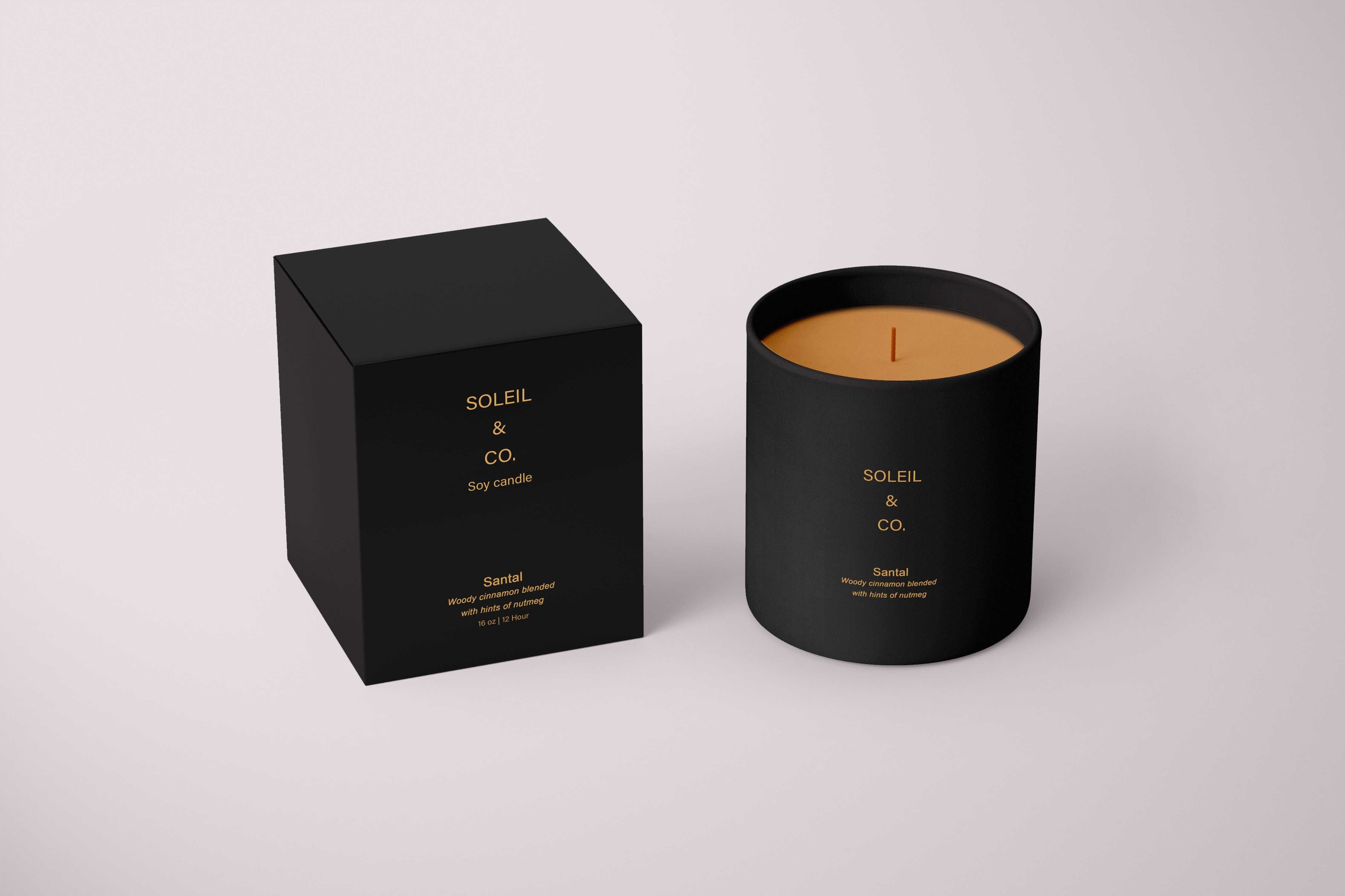 10 x 10 x 15cm Large Custom Branded Candle Box