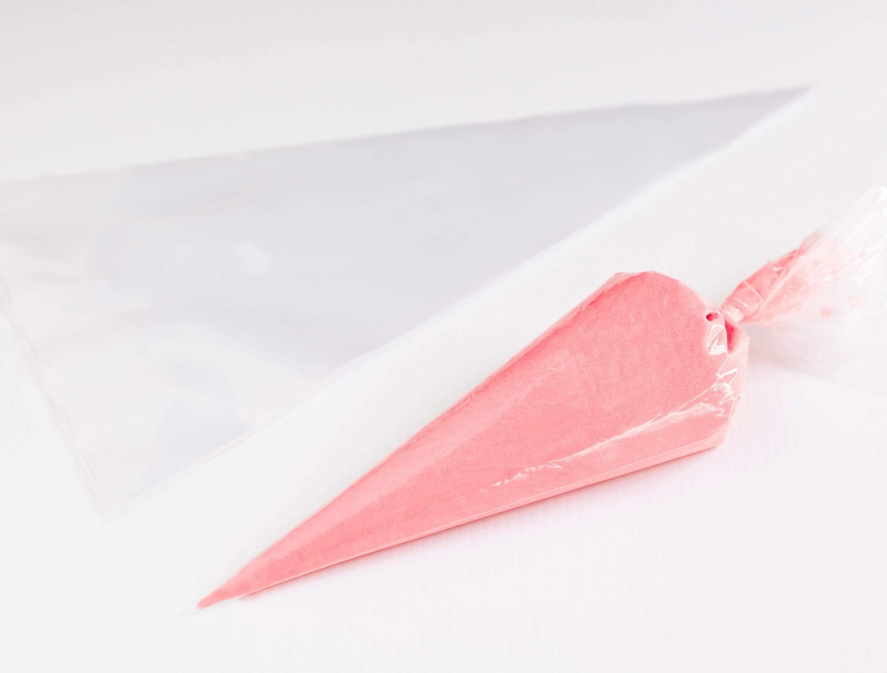 22” Inch (55.88cm) 50 Qty, Extra Large Clear Disposable Piping Pastry Bags for Soft Icing