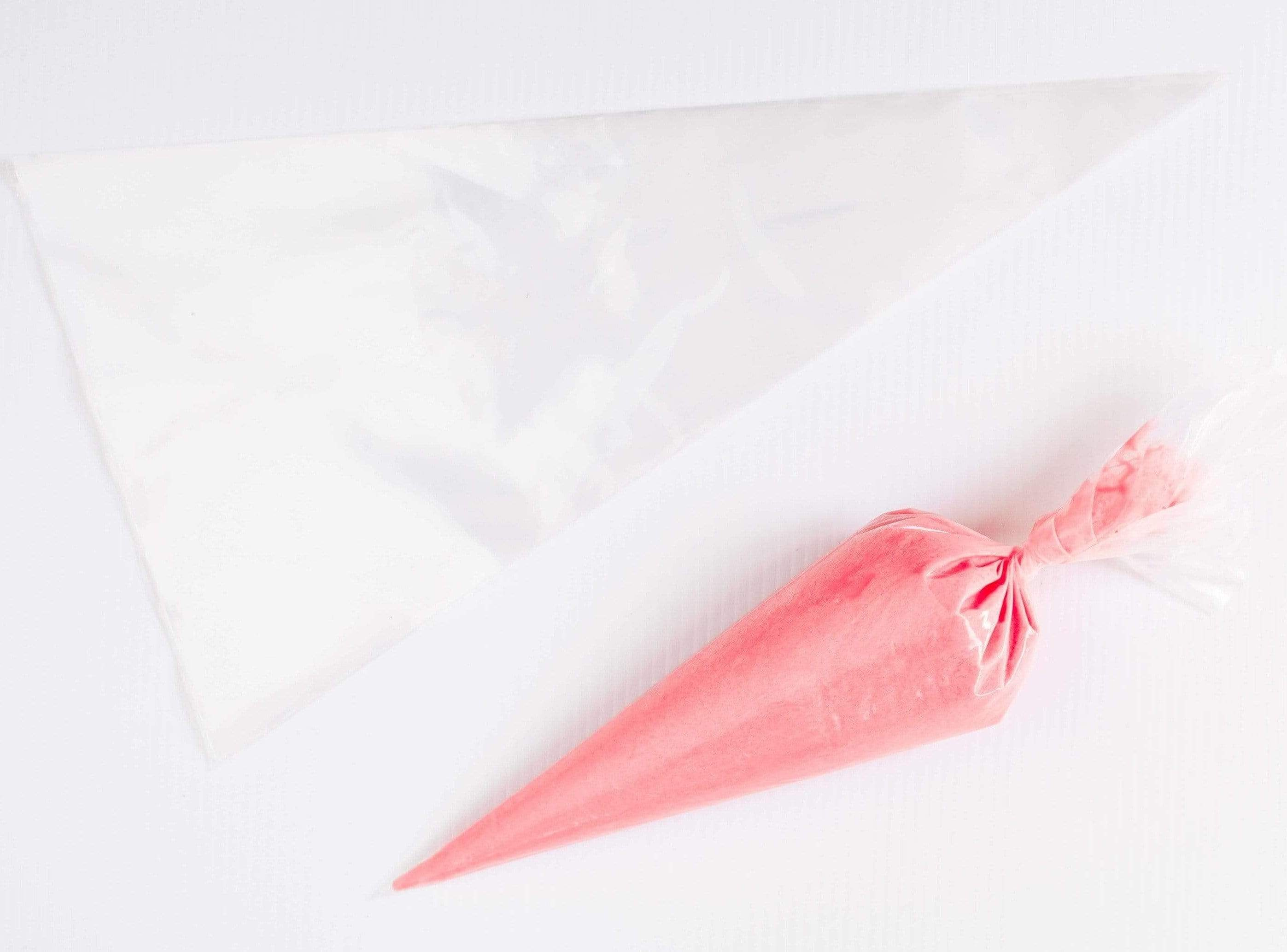 22” Inch (55.88cm) 50 Qty, Extra Large Clear Disposable Piping Pastry Bags for Soft Icing