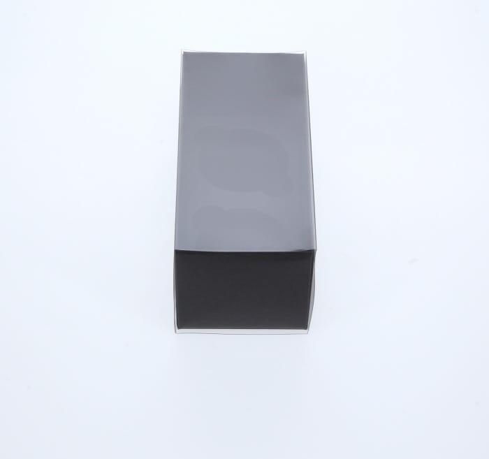 2 Regular Cupcake Boxes with Clear Slide Cover - Black Designer Range
