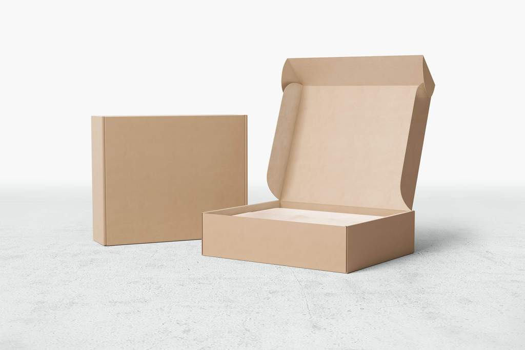 21 x 21 x 8cm Custom Printed Corrugated Mailing Box