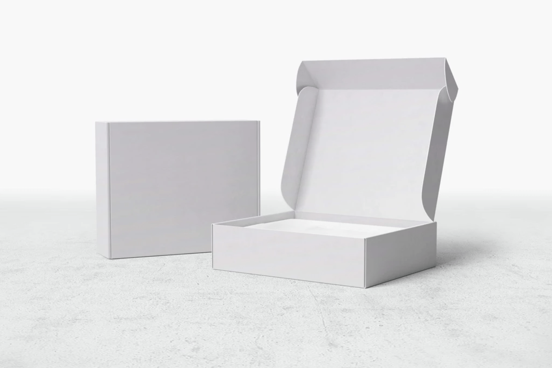 21 x 21 x 8cm Custom Printed Corrugated Mailing Box