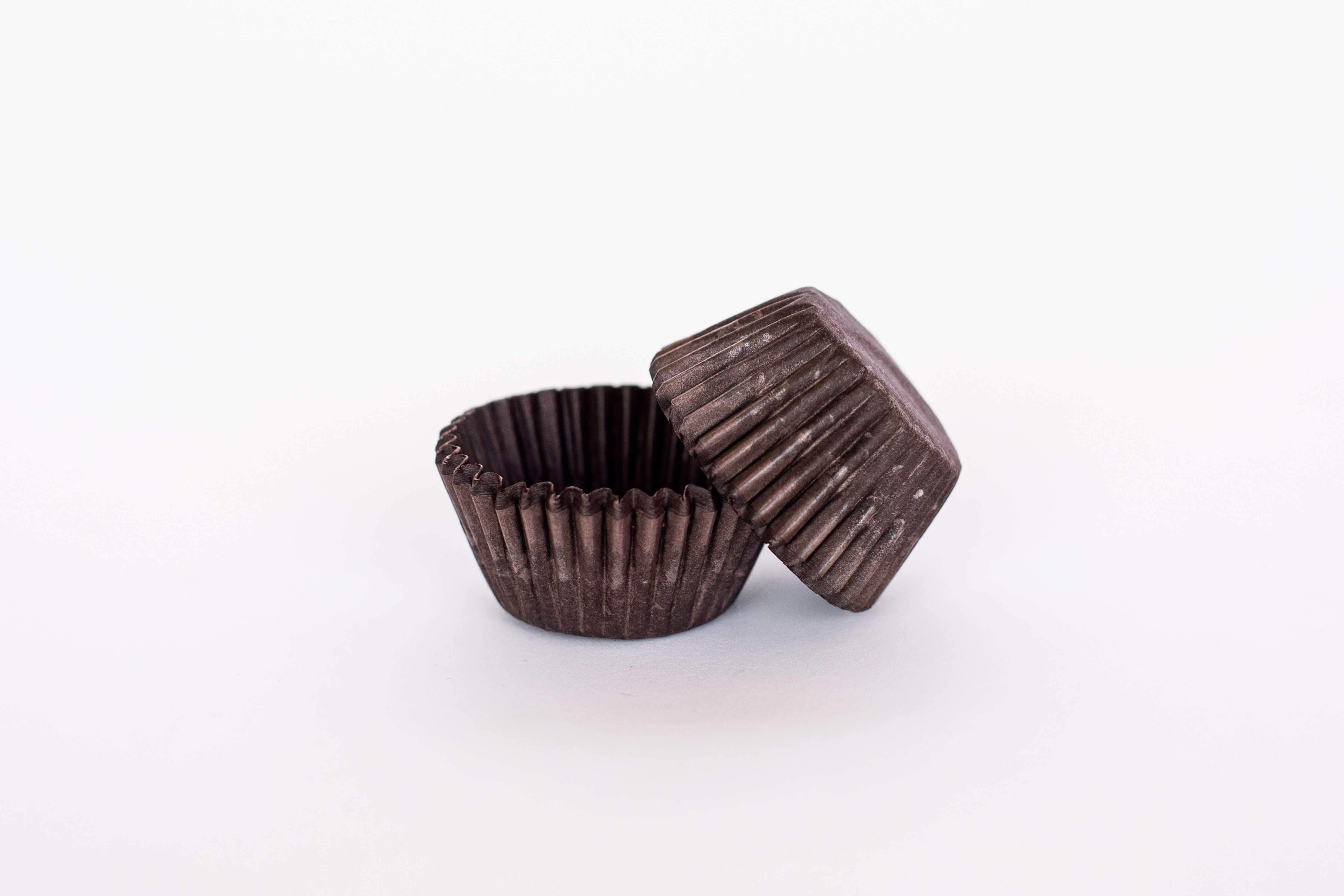 #390 (Mini Cupcake) 1000 Qty, Brown Paper Patty Pans - Baking Cups