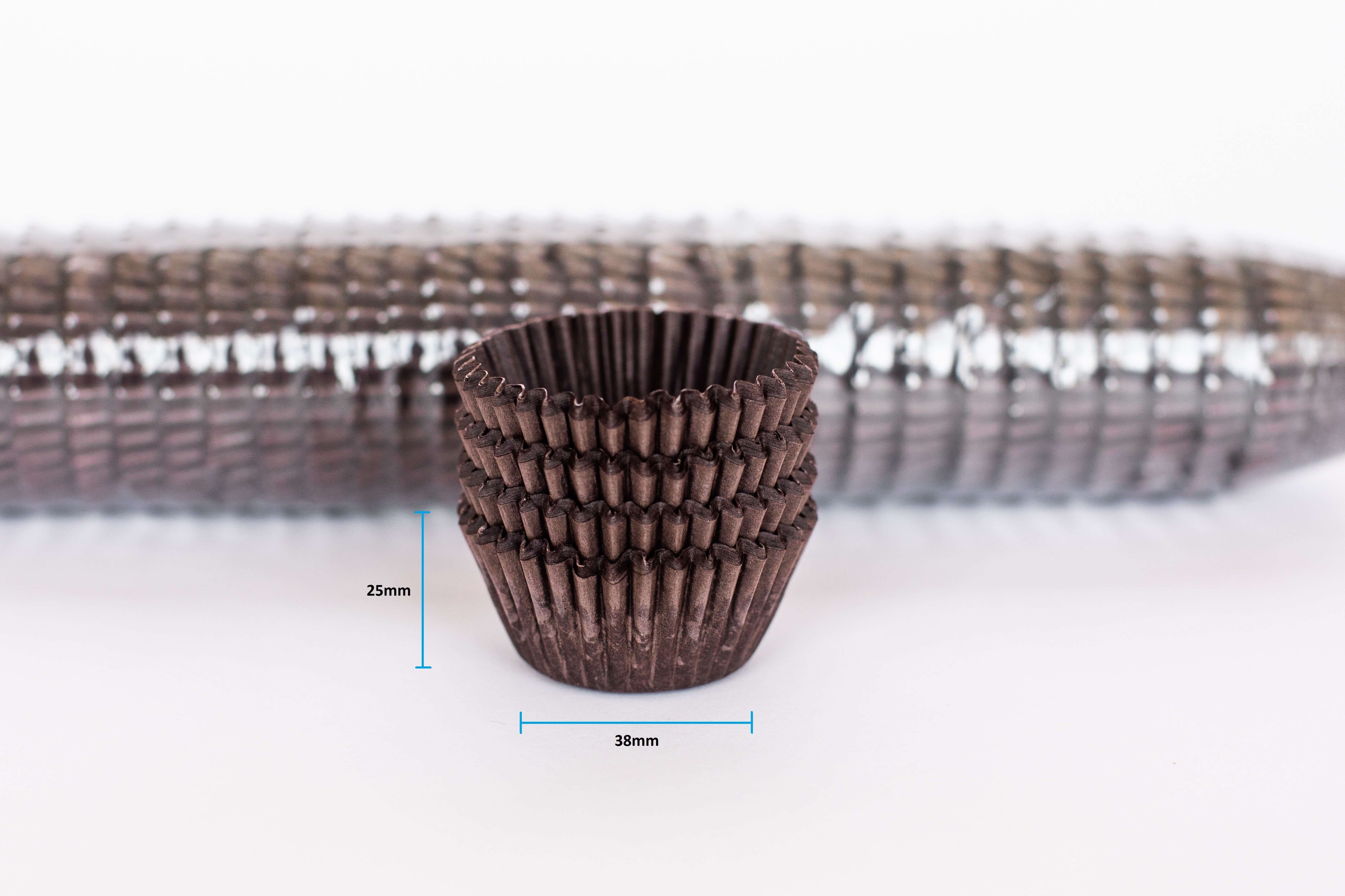 #390 (Mini Cupcake) 1000 Qty, Brown Paper Patty Pans - Baking Cups